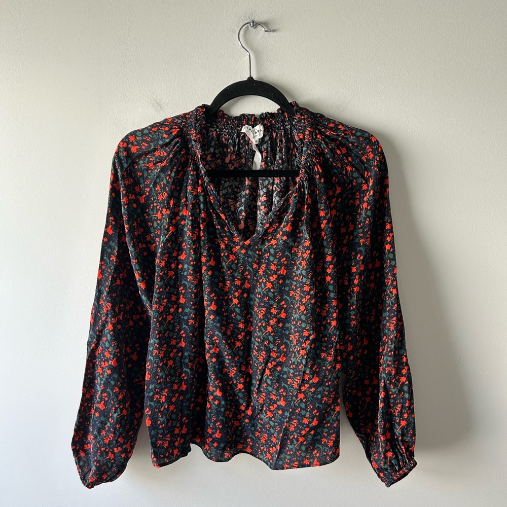 Apiece Apart floral printed long sleeve top